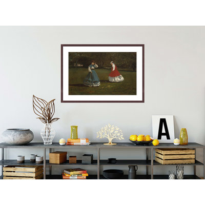 «A Game of Croquet» par Winslow Homer, impression giclée sur cadre