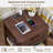 Farmhouse End Table With Charging Station,19.7" Nightstand With Drawer,Night Stand With Open Storage Shelf,Rustic Wood Bed Sofa Side Table Dresser For Bedroom, Living Room, Closet-498007466