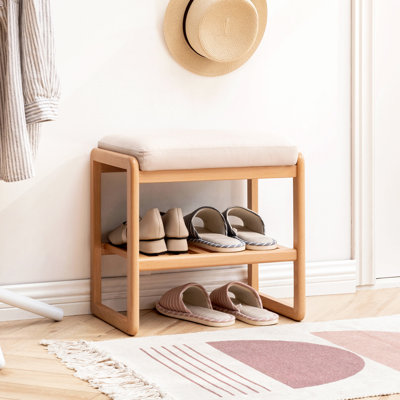 Banc de rangement, banc d'entrée, banc de chambre à coucher, banc à chaussures, banc rembourré