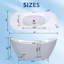 Baignoire autoportante en acrylique 67 po, blanc brillant, avec trop-plein chromé et bonde escamotable, certifiée Cupc