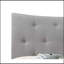 Grand lit gris en tissu