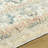 Alburgh Oriental Machine Woven Polyester Area Rug in White/Teal/Orange-1546390732