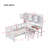 Twin Size Multifunctional Wood Platform Bed With Bookshelf At The Head Of The Bed-1811286762