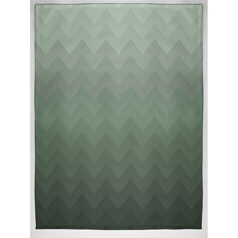 Depth Perception Throw Blanket, 60" L x 50" W, Herb Green (Green)