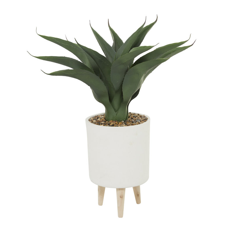 Agave artificielle 17 po en pot