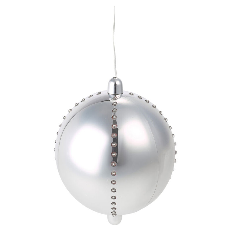 Simen 5.90551cm Solid Colour Finial Ornament, Silver