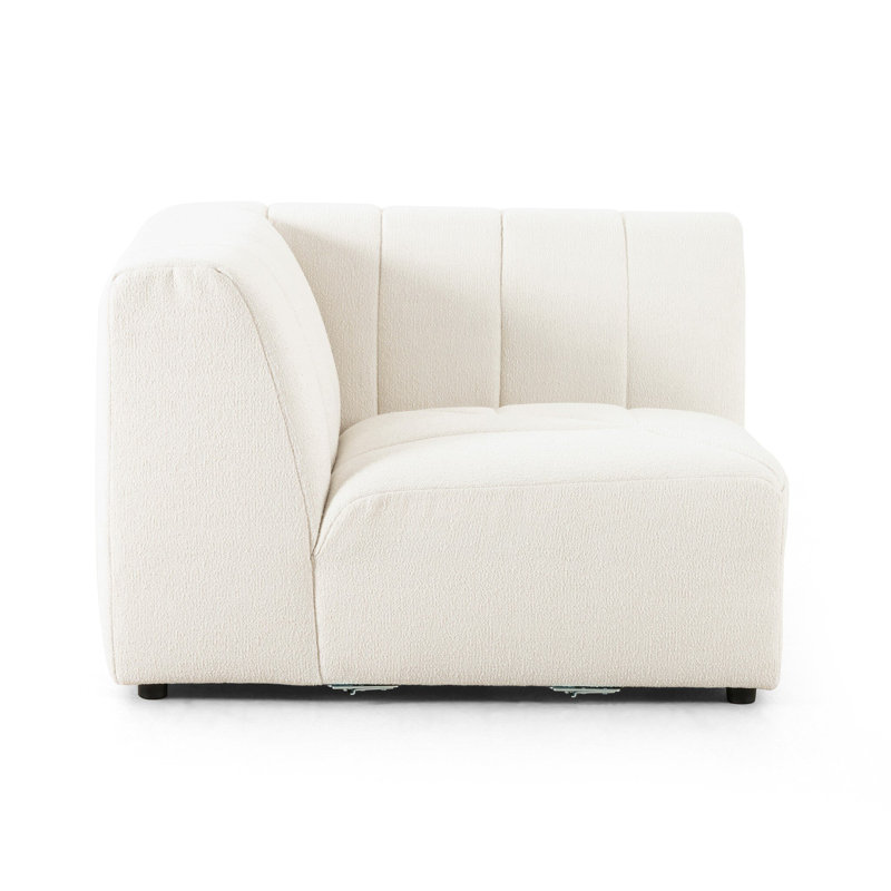Chaise d'appoint rembourrée Bowry, Nuage Fayette