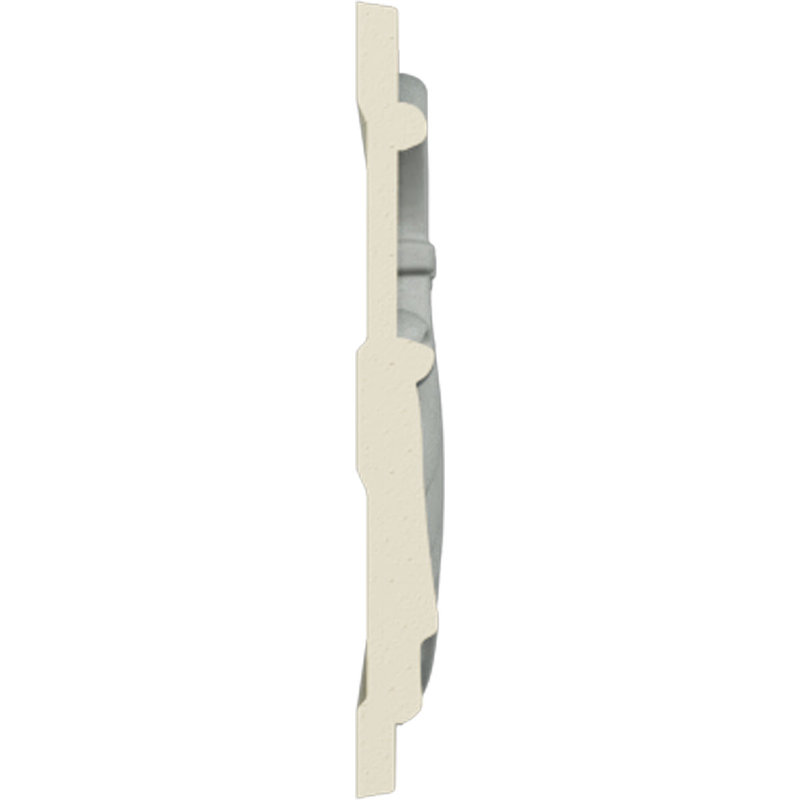 Primed Gray Polyurethane Geometric Chair Rail Moulding
