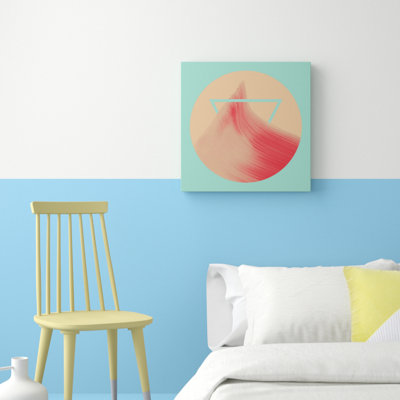 Pink Peak by Bryon White - Wrapped Canvas Painting
