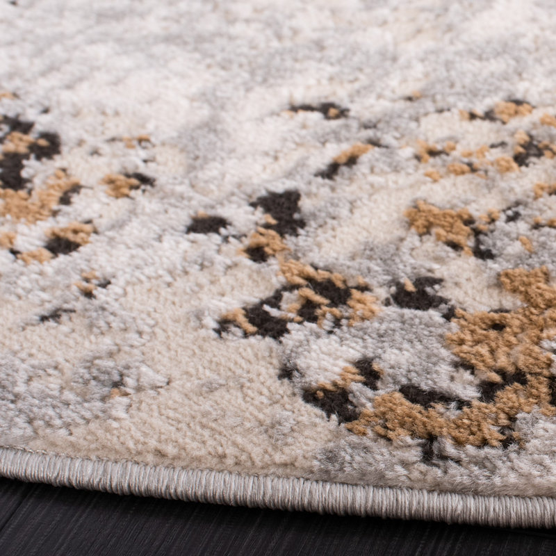 Tapis abstrait Broadway Performance, Rond 6 pi 7 po