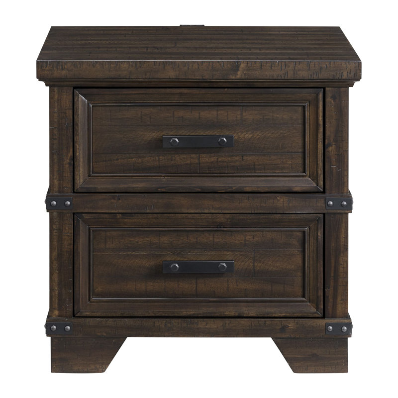 Table de chevet 2 tiroirs Godsey