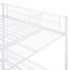 Lit superposé simple au-dessus d'un lit double en métal avec tablettes à 5 niveaux-118019219