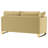 Whittier Camel Upholstered Loveseat