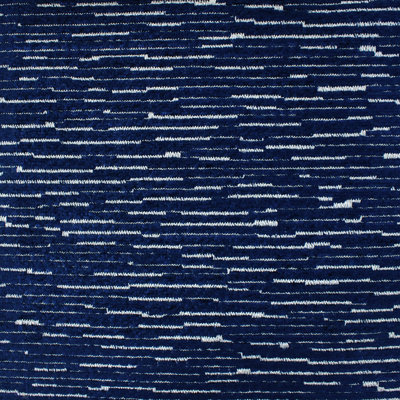 Dima Fabric | Striped Solid Chenille Jacquard Fabric | Color Navy