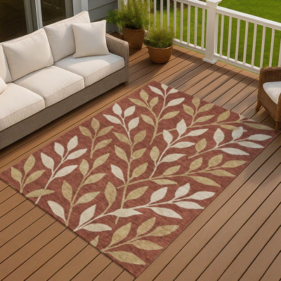 Tapis tropical intérieur / extérieur lavable à la machine Chantille ACN3033