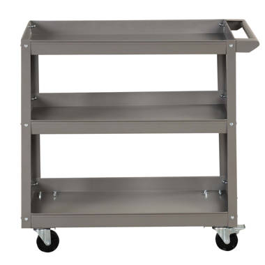 30 in. Service Cart with Drawer, White