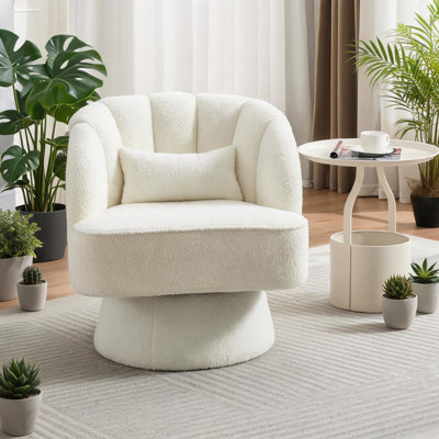 Upholstered Swivel Accent Chair