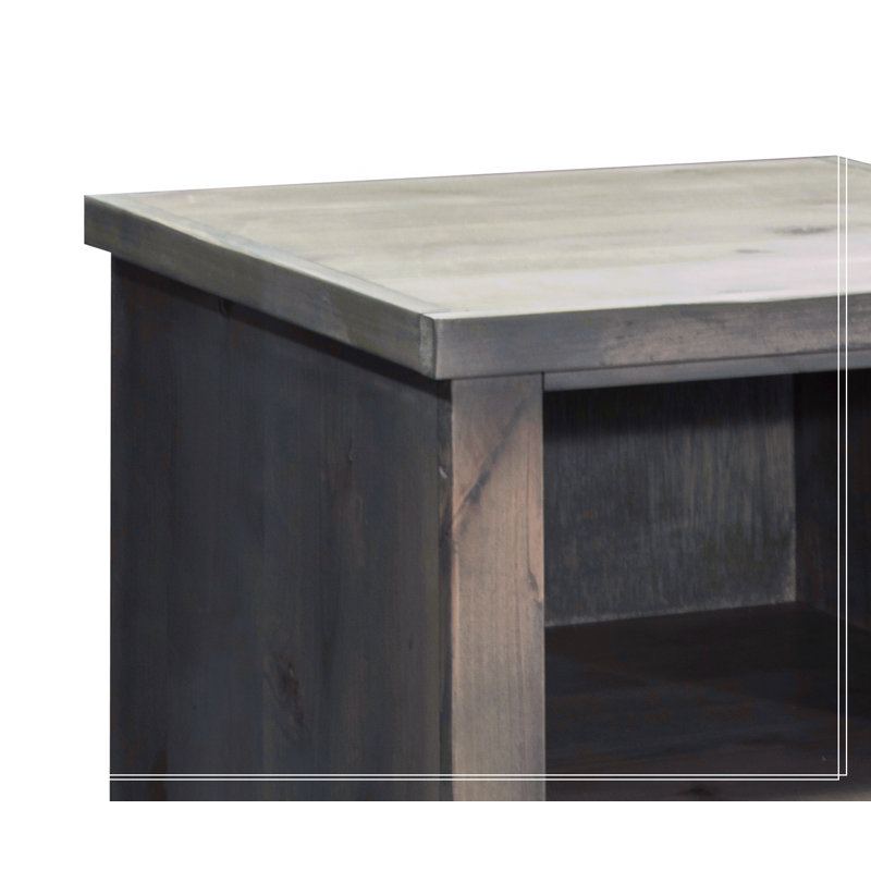 Charming Bridgevine Home File Cabinet With Barnwood Finish And Vintage Hardware, A Stylish Storage Solution For Any Room.