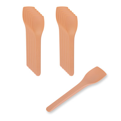 Restaurantware Orange CPLA Ice Cream Spoons 1000 Pack Of 4-Inch Heat-Resistant Mini Plastic Spoons, Ice Cream Spoons Disposable Small Serving Spoons For Desserts, Ice Cream
