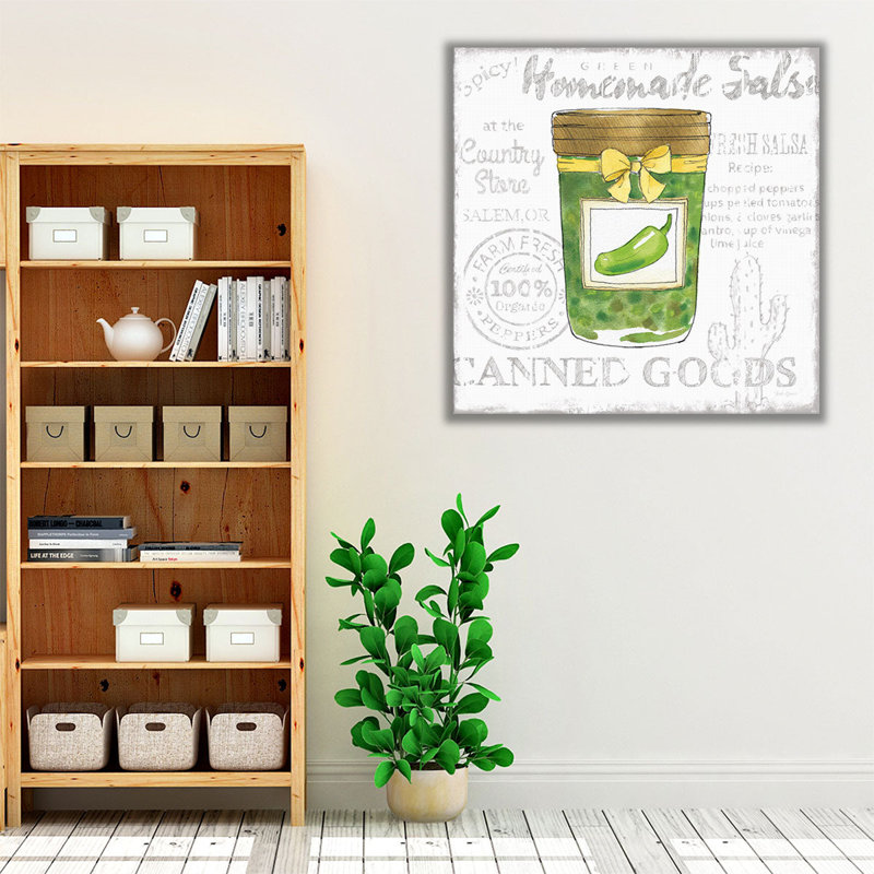 «Canning Kitchen III», reproduction d'art sur toile, H 20 po x l 20 po