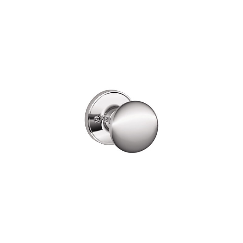 Stratus Knob Non-Turning Lock, Bright Chrome