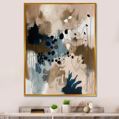 «Blue Reflections II», reproduction sur toile abstraite