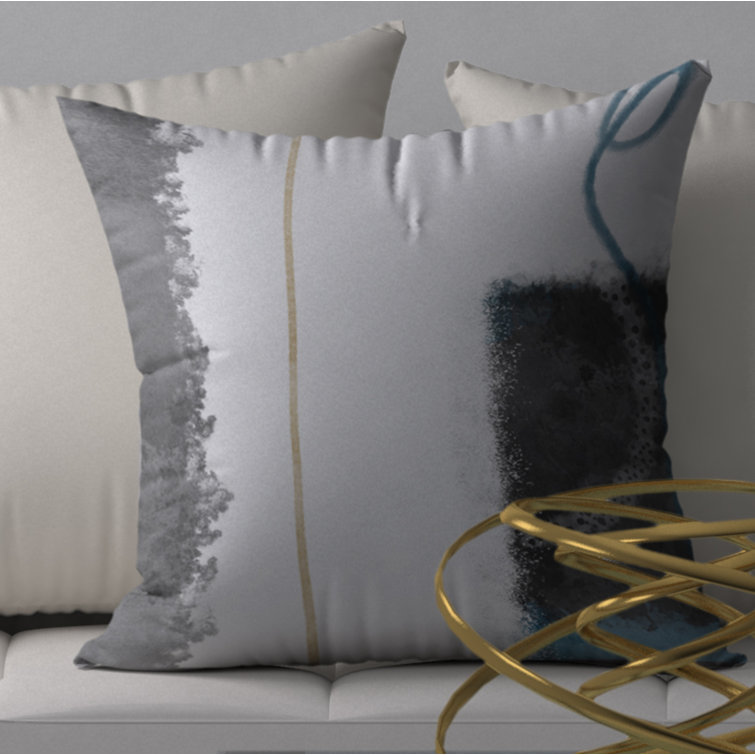 Orren Ellis Abstract Reversible Throw Pillow | Wayfair