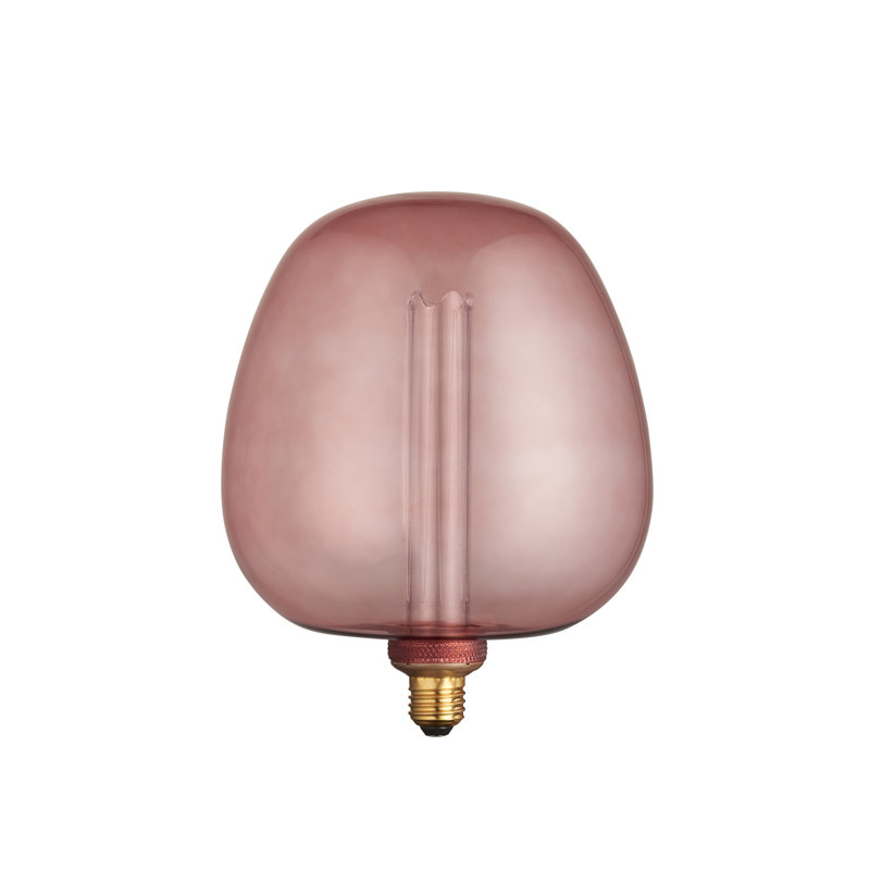 2.8W E27 ES XL Globe Non-Dimmable Bulb - 110lm 1800K Warm White, Pink