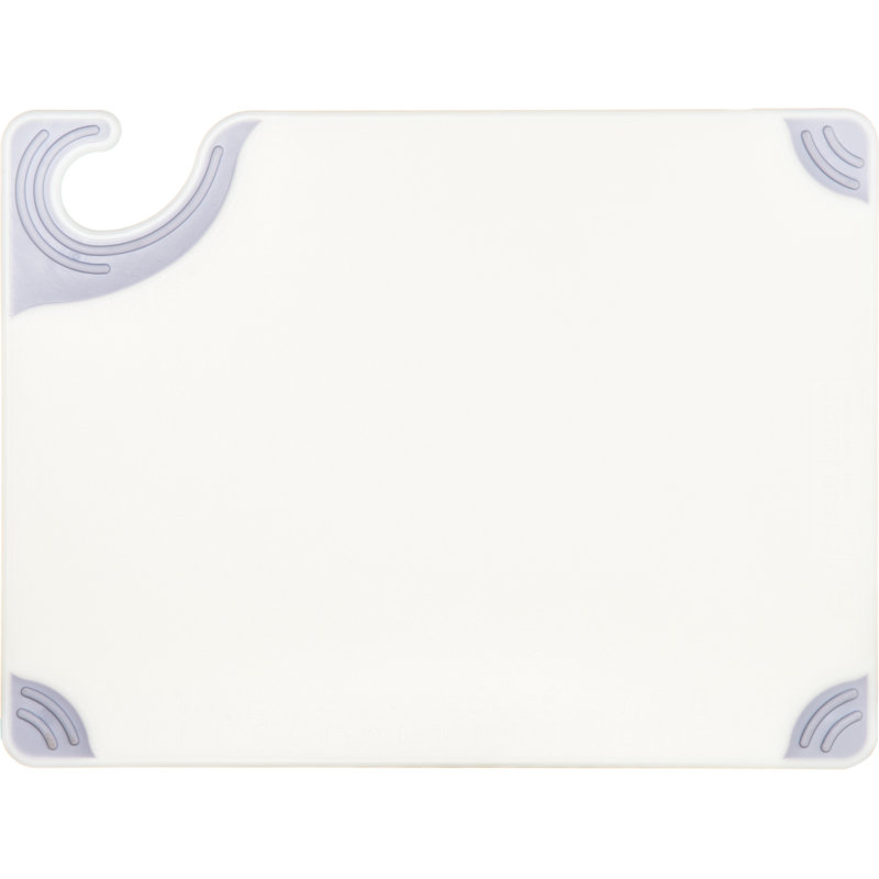 Planche à découper Saf-T-Grip, L 15 po x L 20 po, blanc