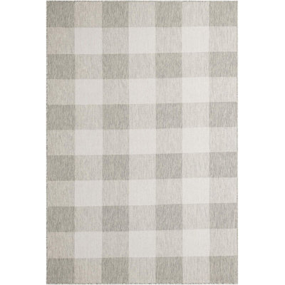 Tapis intérieur / extérieur gris Borland
