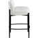 Brixen Upholstered Counter Stool with Metal Frame