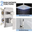 Pomme de douche réglable avec valve