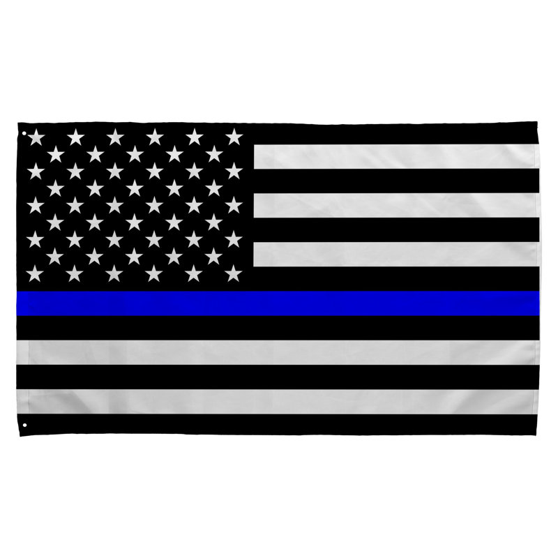 Thin Blue Line American Flag - Drapeau