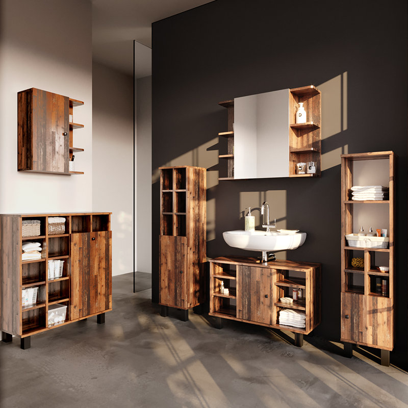 Bodan 3 Pieces Bathroom Furniture Suite