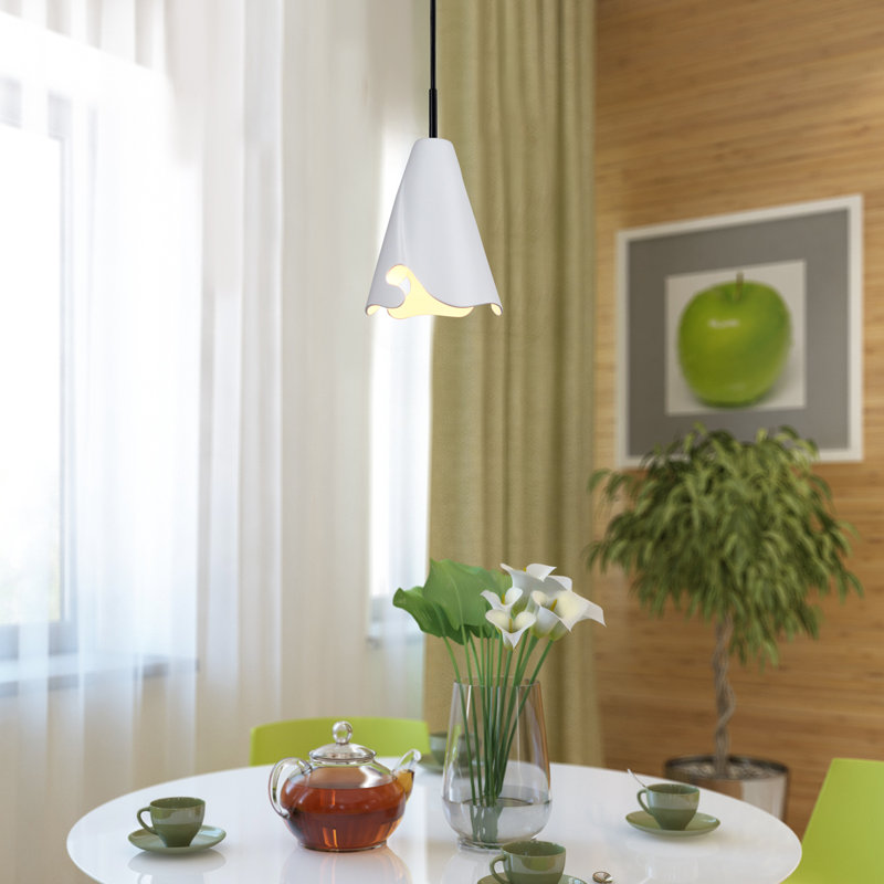 Griffen 1 - Light Black LED Unique/Statement Pendant, Satin White