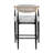 Velora 4-Piece Boucle Upholstered 25.8'' Counter Stool With Gold Metal Armrest(Set Of 4)-1240308635