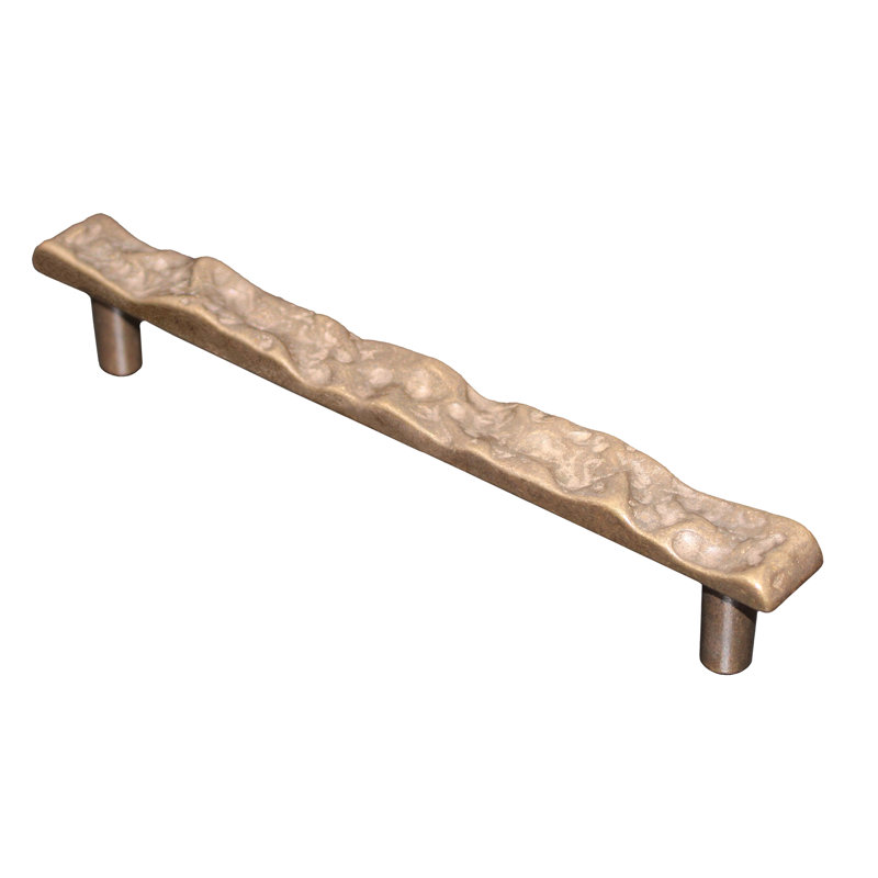 Poignée en pierre, 6 3/10", Bronze blanc