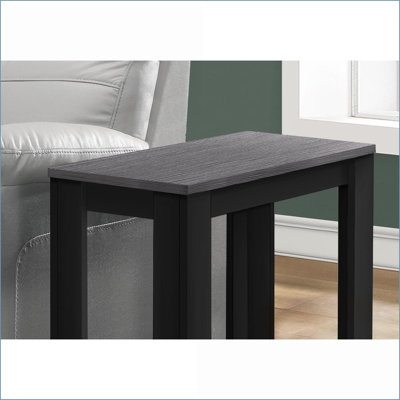 Transitional Black &amp; Grey Laminate Coffee Table – Two-Tier Space-Saving for Living Room, Bedroom