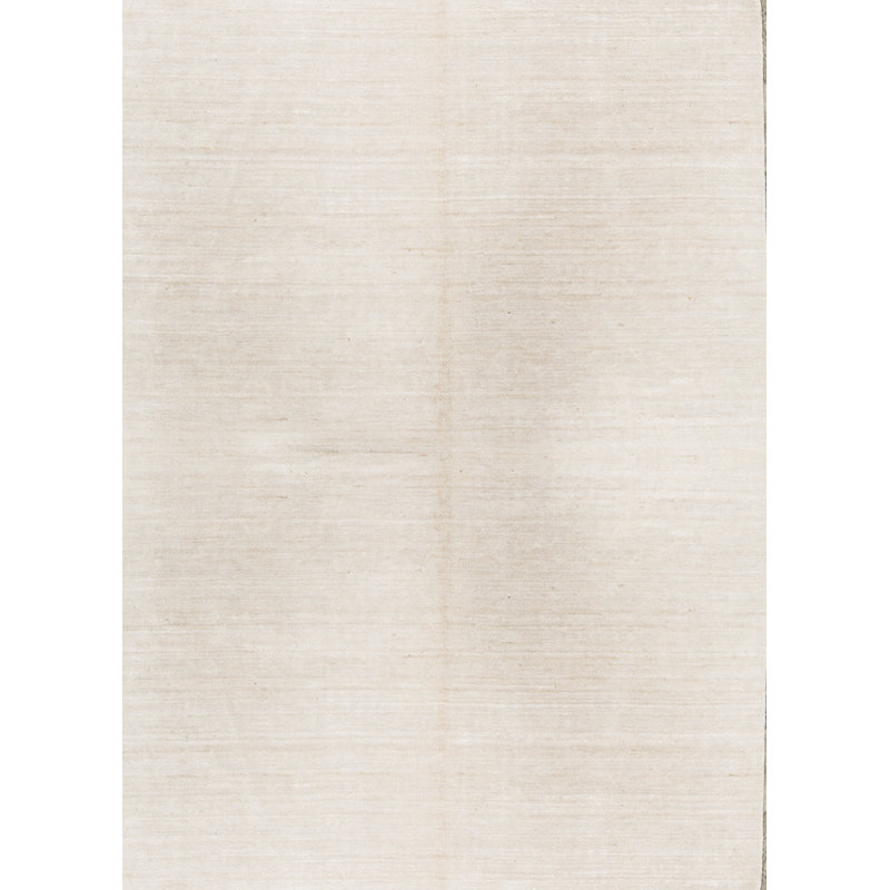 Tapis beige noué à la main de haute qualité