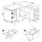 Tona Driftwood 3-Drawer L-Shape Desk-1353321433