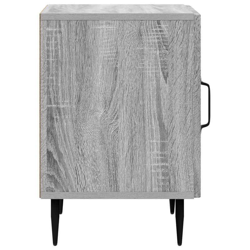 43cm W Manufactured Wood Bedside Table, Grey Sonoma