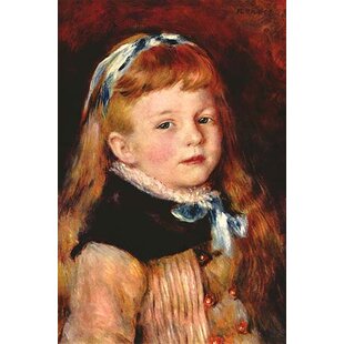 Girl with a Red Hair Ribbon by Pierre Auguste Renoir Reproduction For Sale