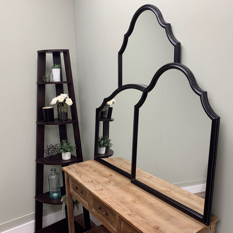 Miroir pleine grandeur encadré, Noir mat