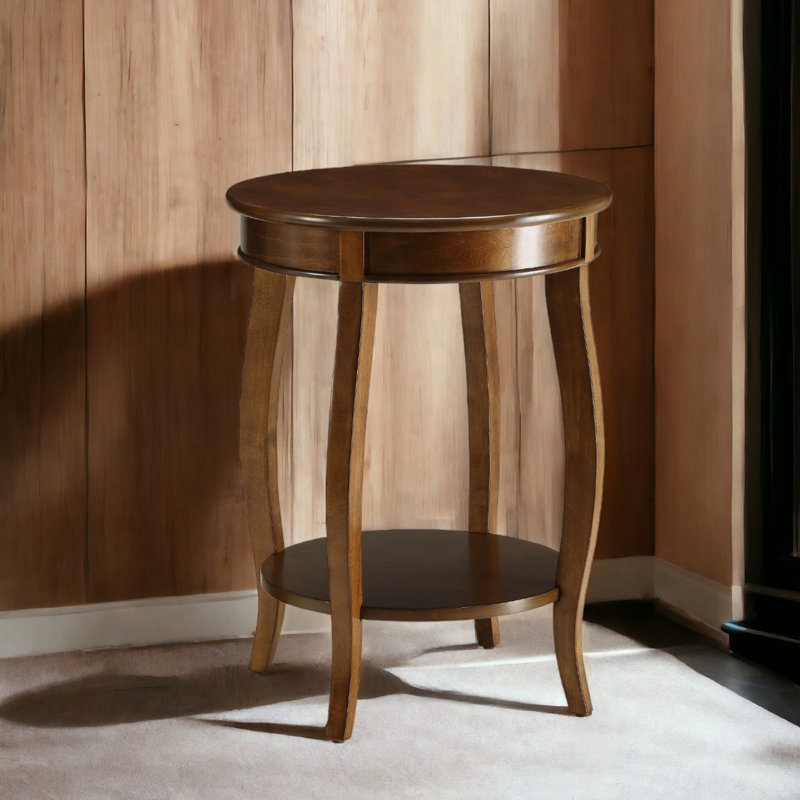 Marlise Accent Side Table,End Table,Small Coffee Table, Walnut