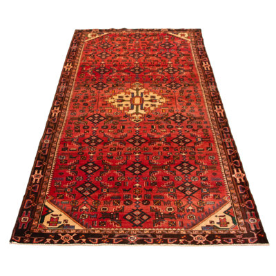 Hand Knotted Andelz Red Wool Rug 4'8" x 10'8"