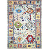 Transitional One-of-a-Kind Rectangle 3'4" X 4'9" Hand Knotted Area Rug