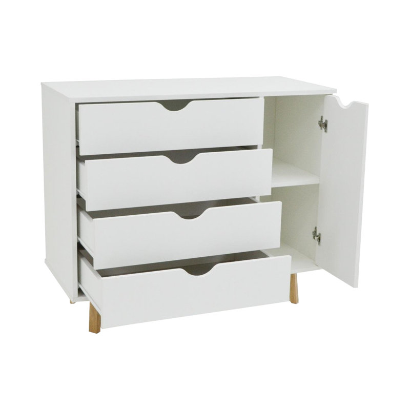 35'' W 4 - Drawer Dresser, White
