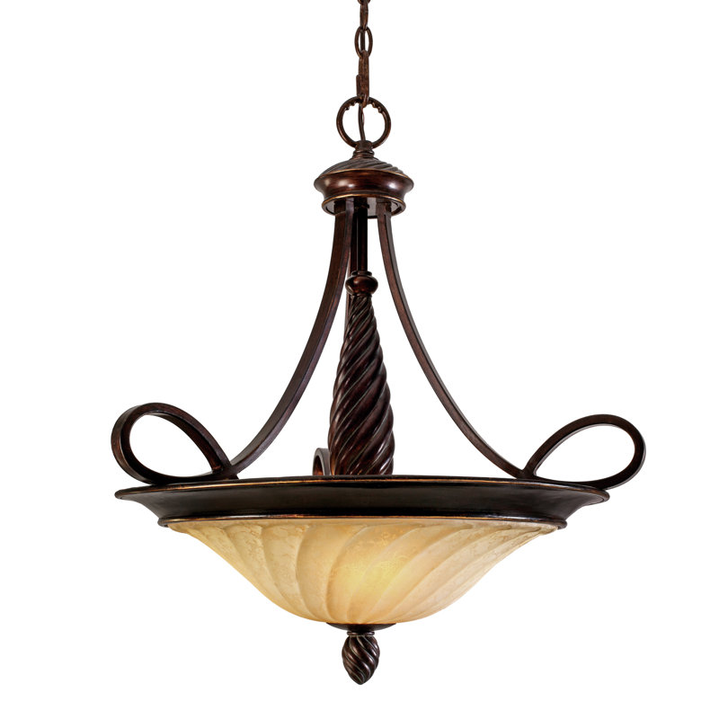 Luminaire suspendu simple à 3 lumières Rosalinda