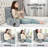 Reading Pillow For Sitting In Bed Adult, Back Pillow With Arms For Bed Sitting Up, Backrest Chair Pillow For Reading, Watching,resting/watching Tv On Couch Or Floor