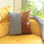 Coussin décoratif en faux cuir Divided-99254241